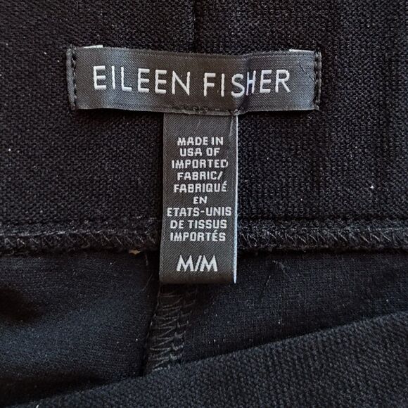 Eileen Fisher Pants Womens Medium Pull On Straight Leg Stretch Viscose Nylon - Picture 5 of 10